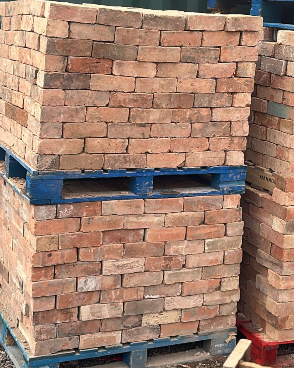 Handmade reclaimed bricks