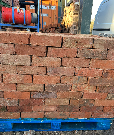 Traditional handmade reclaimed bricks