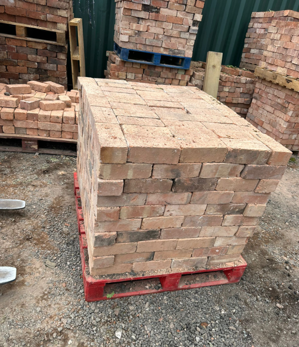 Traditional reclaimed yellow stock bricks for restoration
